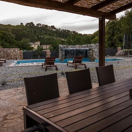 Villa With Pool And Waterfall, Quiet Area - By Traveler Tourist Agency Krk - Id 2212 *