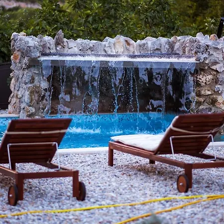 With Pool And Waterfall, Quiet Area - By Traveler Tourist Agency Krk - Id 2212 Villa